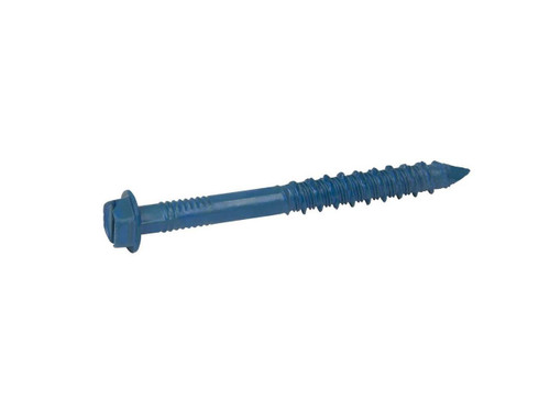Image of 1/4" x 4" Tapcon Hex Carbon Steel Blue Climaseal® Coated HW4-400, 100/Box